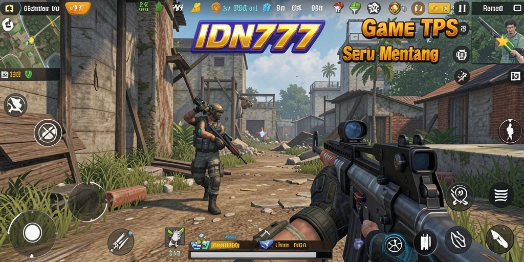 Tampilan gameplay menegangkan dan penuh aksi dalam IDN777.