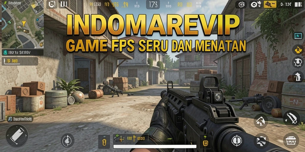 Tampilan gameplay seru dari INDOMAREVIP dengan aksi FPS.