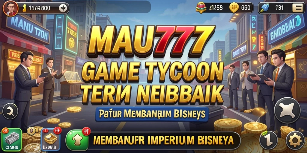 Tampilan gameplay MAU777 dengan aksi membangun bisnis yang seru.