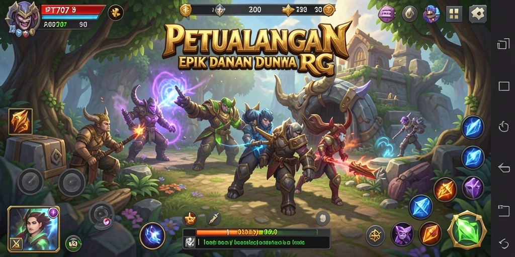 Gameplay menarik PT707 dengan pertarungan RPG yang seru.