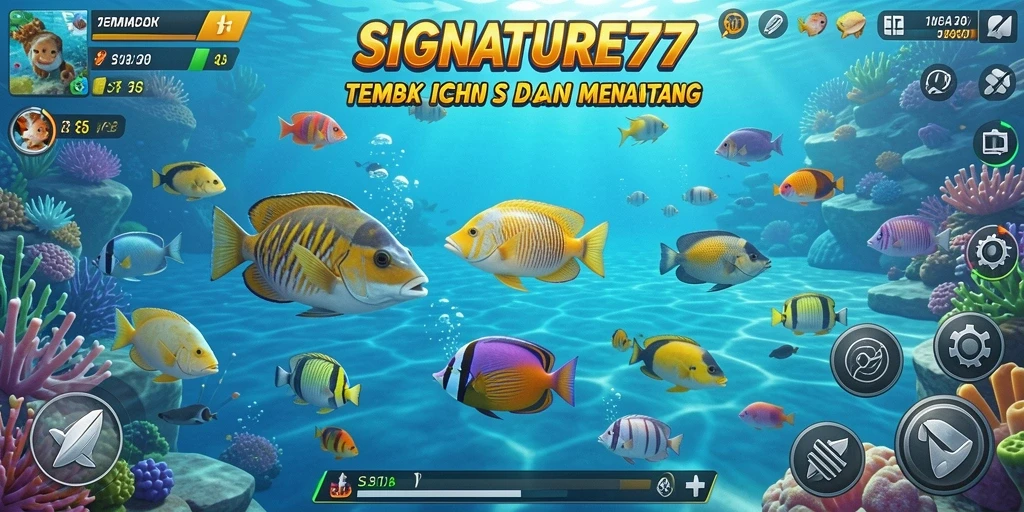 Tampilan menarik gameplay Tembak Ikan di SIGNATURE77.