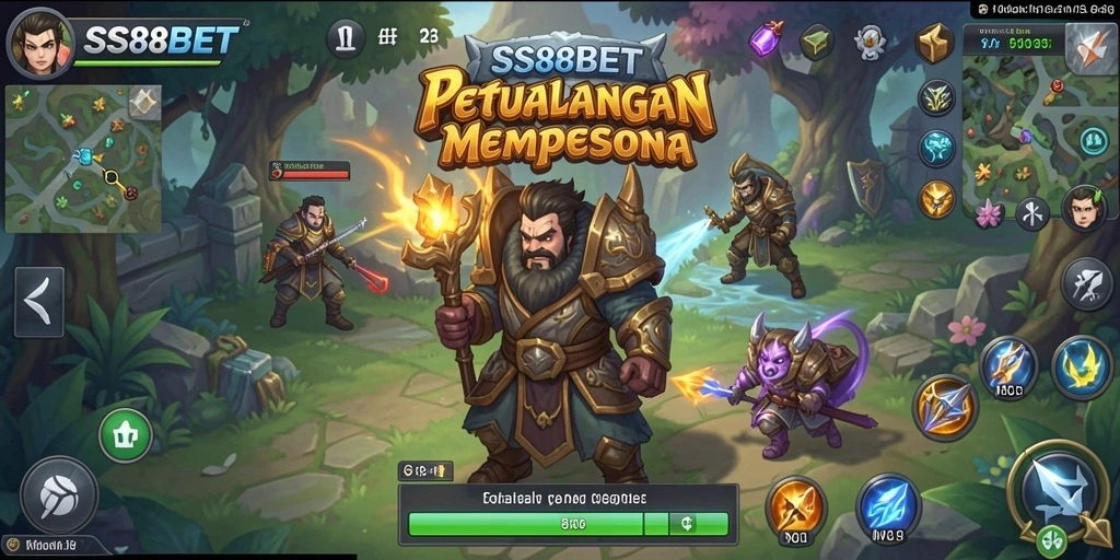 Gameplay mendalam dari <strong>SS88BET</strong> yang menampilkan pertarungan RPG.