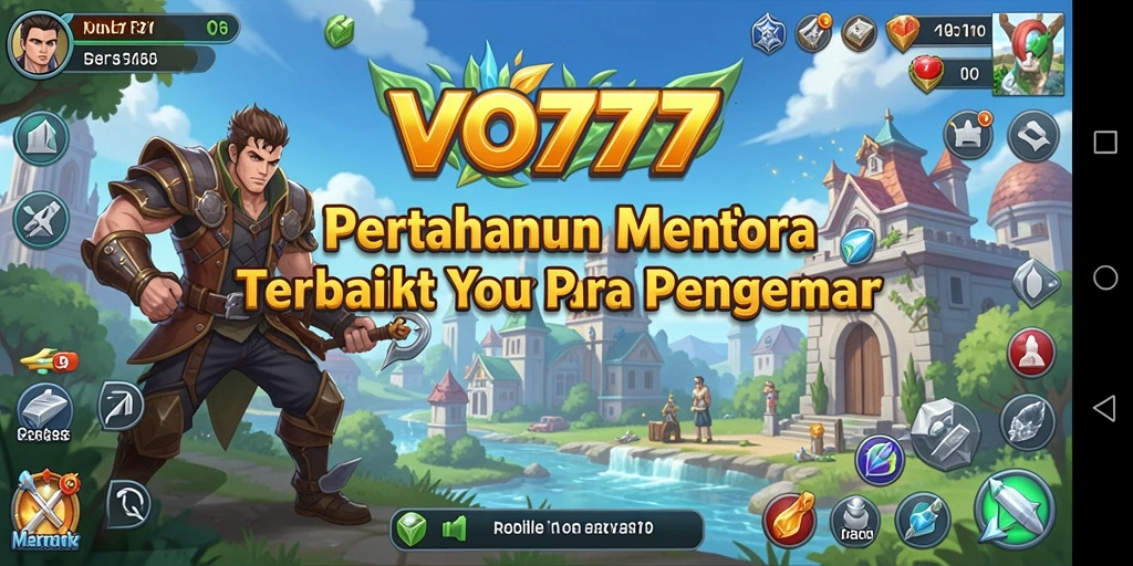 Menampilkan aksi menegangkan dalam gameplay Tower Defense VO777.
