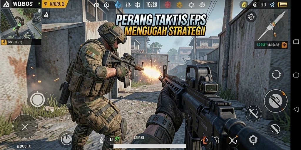 Screenshot gameplay WDBOS dengan aksi pertarungan yang intens.