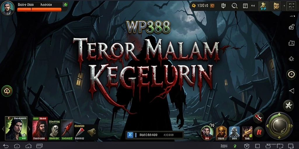 Tampilan gameplay WP888 dengan suasana horor yang kental.